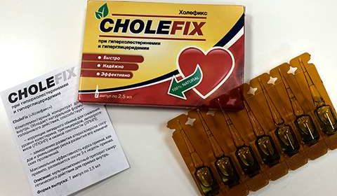 Фото состава упаковки препарата Холефикс от холестерина